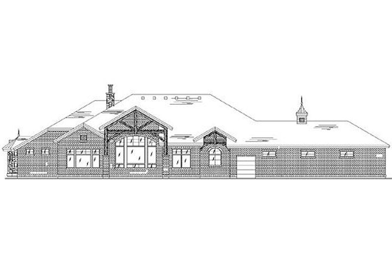Home Plan - Exterior - Rear Elevation for Colonial House Plan #5-320 - 5 bed, 4 bath