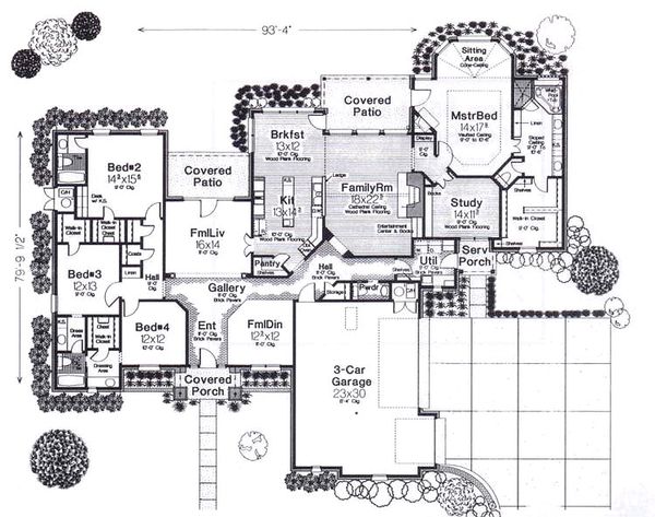 European Floor Plan - Main Floor Plan #310-941