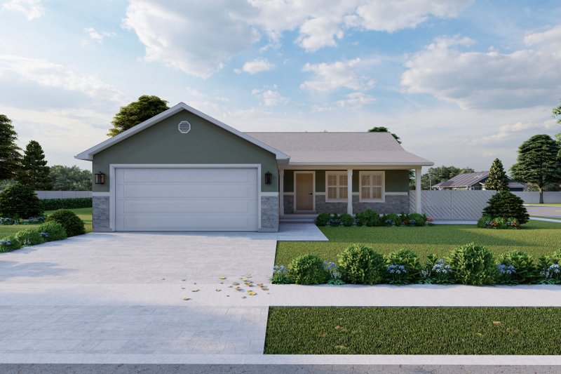 House Design - Ranch Exterior - Front Elevation Plan #1060-16