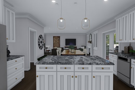 Interior - Kitchen for Traditional House Plan #1060-8 - 5 bed, 4 bath