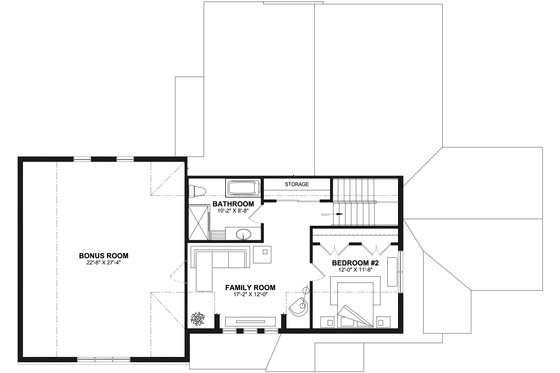 Floor Plan - Other Floor for Farmhouse House Plan #23-2779 - 5 bed, 2.5 bath