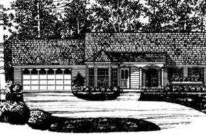 Ranch Exterior - Front Elevation Plan #40-229