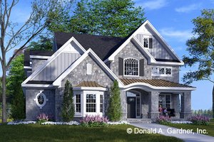 Craftsman Exterior - Front Elevation Plan #929-832
