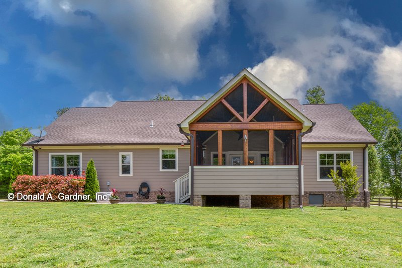 Home Plan - Exterior - Rear Elevation for Craftsman House Plan #929-307 - 3 bed, 2 bath