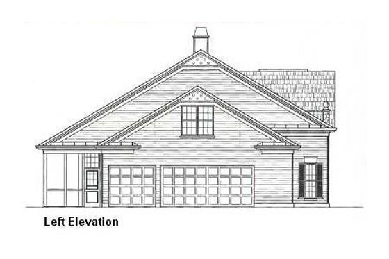Exterior - Other Elevation for European House Plan #119-151 - 3 bed, 3 bath