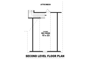 Floor Plan - Other Floor for European House Plan #81-1511 - 3 bed, 2 bath