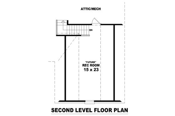 Floor Plan - Other Floor for European House Plan #81-1511 - 3 bed, 2 bath