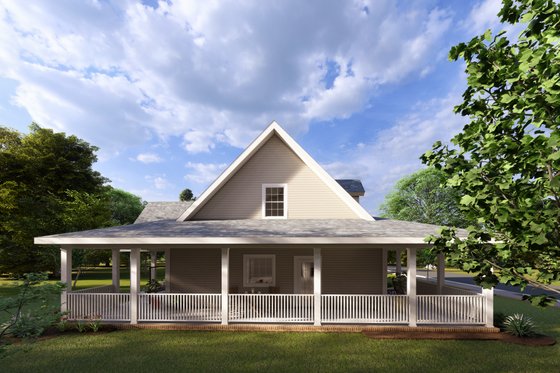 Exterior - Other Elevation 3 for Country House Plan #20-146 - 3 bed, 2.5 bath