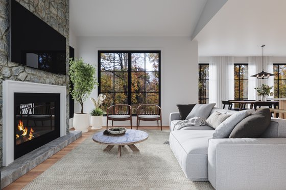 Interior - Family Room 2 for Country House Plan #23-2805 - 4 bed, 2.5 bath