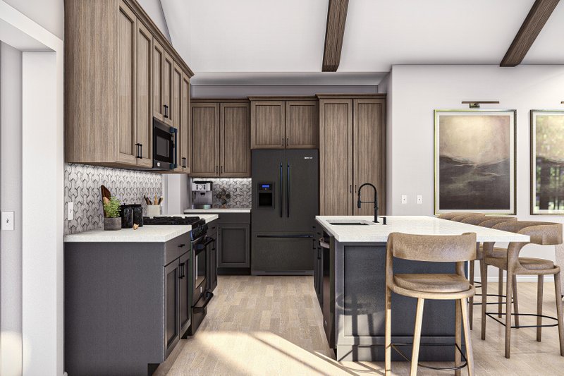 House Design - Interior - Kitchen 1 for Traditional House Plan #455-432 - 3 bed, 2 bath