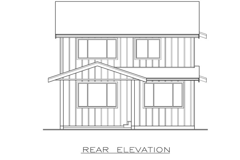 Home Plan - Exterior - Rear Elevation for Farmhouse House Plan #1100-114 - 3 bed, 2.5 bath