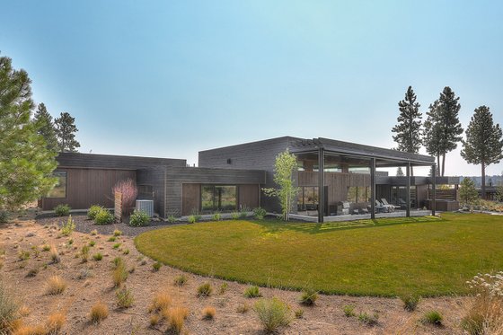 Exterior - Rear Elevation 3 for Modern House Plan #892-26 - 3 bed, 3.5 bath