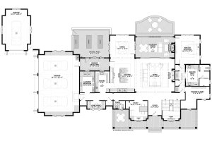 Floor Plan - Main Floor for Farmhouse House Plan #928-340 - 4 bed, 3.5 bath