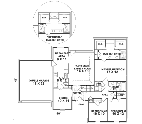 Traditional Floor Plan - Main Floor Plan #81-252