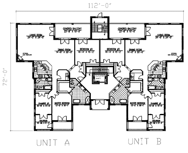 European Floor Plan - Main Floor Plan #138-266