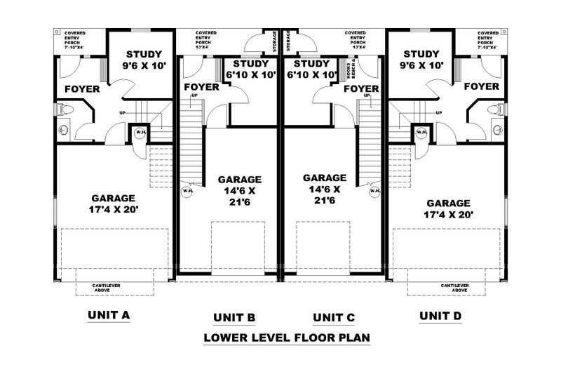 Dream House Plan - Floor Plan - Lower Floor for Craftsman House Plan #117-1056 - 10 bed, 12 bath