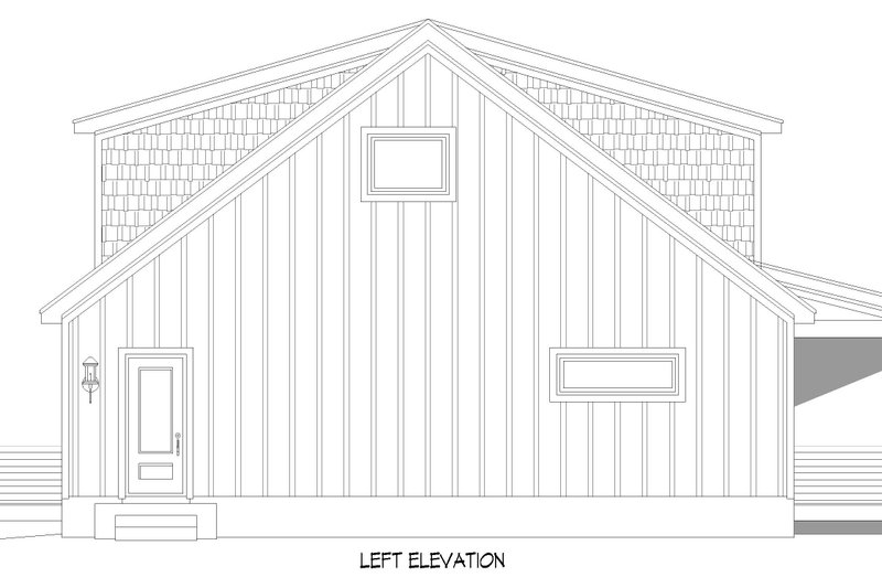 Architectural House Design - Exterior - Other Elevation for Country House Plan #932-1396 - 3 bed, 2.5 bath