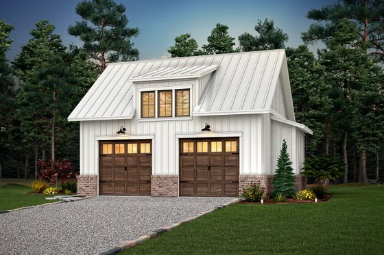 Exterior - Front Elevation 3 for Farmhouse House Plan #430-270, 0 bath