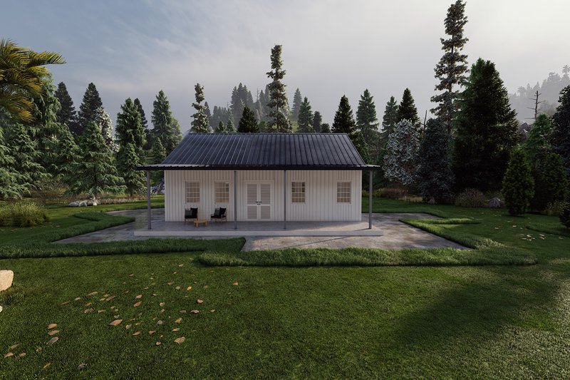 Home Plan - Exterior - Other Elevation 2 for Barndominium House Plan #1107-23 - 1 bed, 1.5 bath