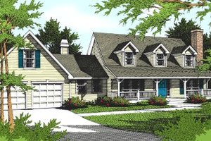 Country Exterior - Front Elevation Plan #94-204