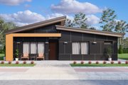 Modern Style House Plan - 3 Beds 2 Baths 1182 Sq/Ft Plan #1106-8 