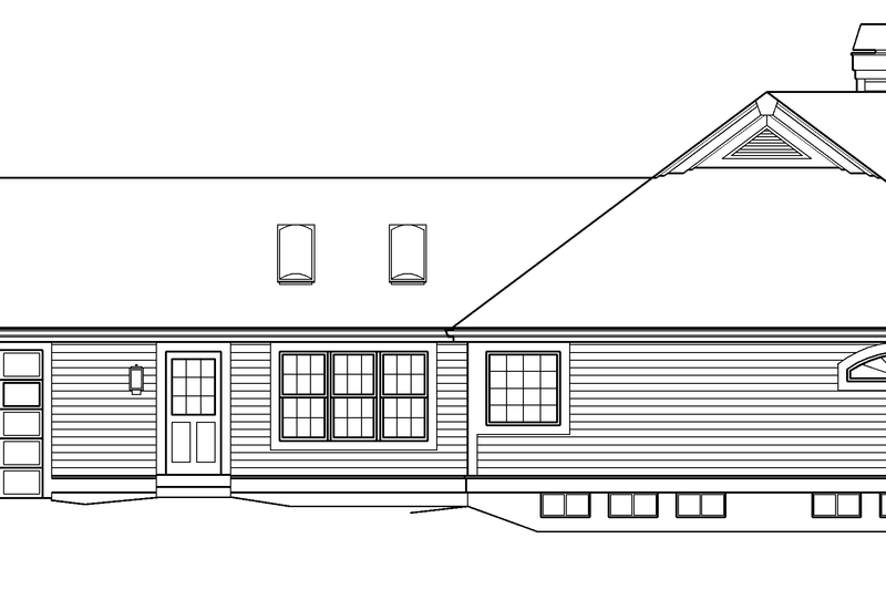 House Blueprint - Exterior - Other Elevation for Country House Plan #57-577 - 3 bed, 3 bath