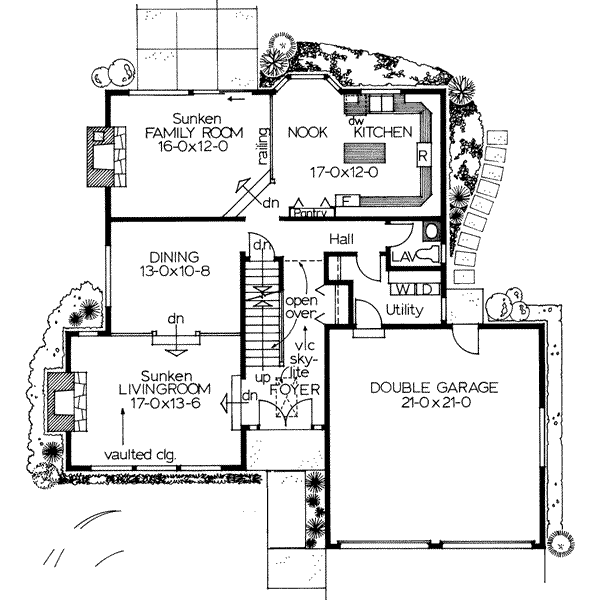 Dream House Plan - Modern Floor Plan - Main Floor Plan #126-112