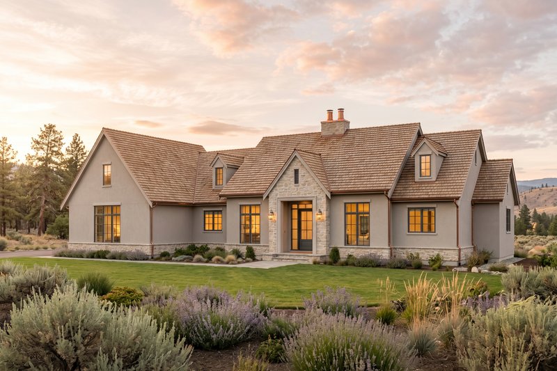 Dream House Plan - Exterior - Front Elevation 2 for European House Plan #1114-124 - 3 bed, 2.5 bath