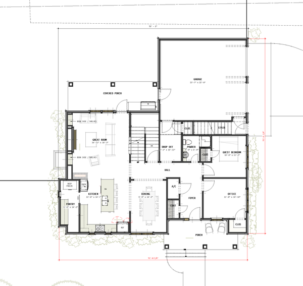 Farmhouse Floor Plan - Main Floor Plan #460-11