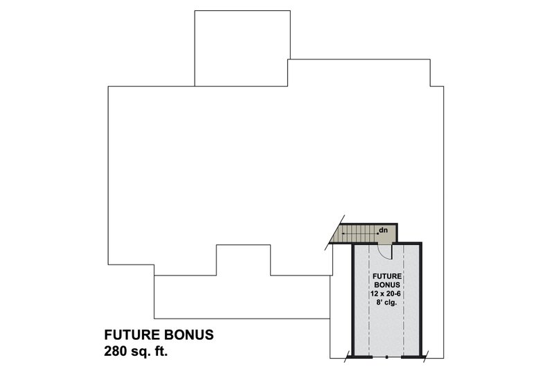 Dream House Plan - Floor Plan - Upper Floor for Farmhouse House Plan #51-1169 - 3 bed, 2 bath