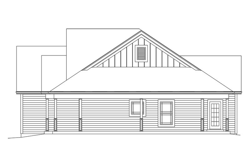 House Plan Design - Exterior - Other Elevation 1 for Craftsman House Plan #57-648 - 3 bed, 2 bath