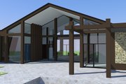 Contemporary Style House Plan - 2 Beds 2 Baths 1636 Sq/Ft Plan #542-2 