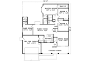 Adobe / Southwestern Style House Plan - 4 Beds 3 Baths 1760 Sq/Ft Plan #1-958 