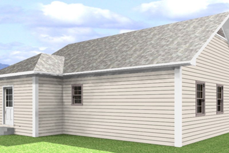 Dream House Plan - Exterior - Other Elevation 1 for Cottage House Plan #44-114 - 2 bed, 1 bath