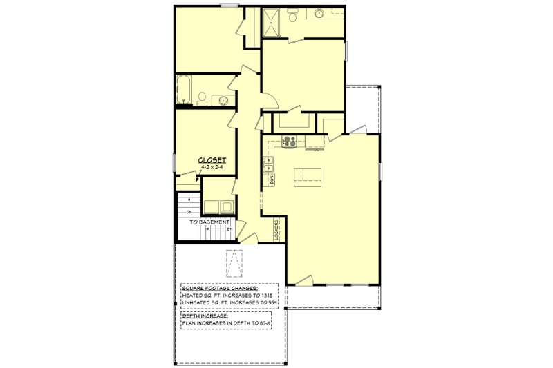 House Design - Floor Plan - Other Floor for Ranch House Plan #430-308 - 3 bed, 2 bath
