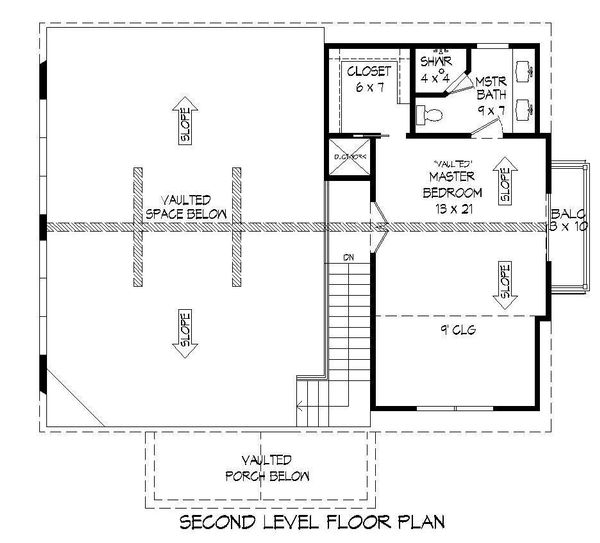 Country Floor Plan - Upper Floor Plan #932-204