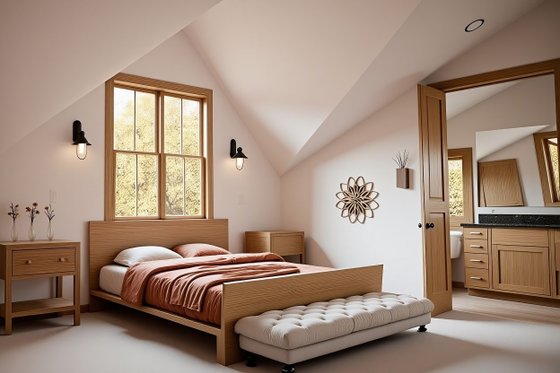 Interior - Master Bedroom 1 for Farmhouse House Plan #1118-2 - 4 bed, 4 bath