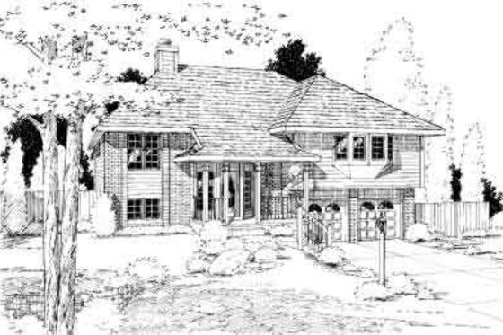 Exterior - Other Elevation for Traditional House Plan #312-130 - 4 bed, 2 bath