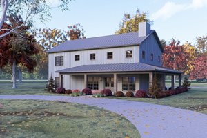 Exterior - Front Elevation 3 for Farmhouse House Plan #1095-2 - 5 bed, 4.5 bath