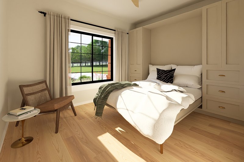 Dream House Plan - Interior - Bedroom 2 for Farmhouse House Plan #126-297 - 2 bed, 2 bath