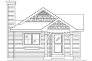Cottage Style House Plan - 1 Beds 1 Baths 644 Sq/Ft Plan #22-597 