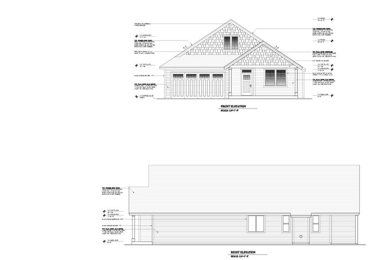Home Plan - Exterior - Other Elevation for Craftsman House Plan #53-515 - 3 bed, 2 bath
