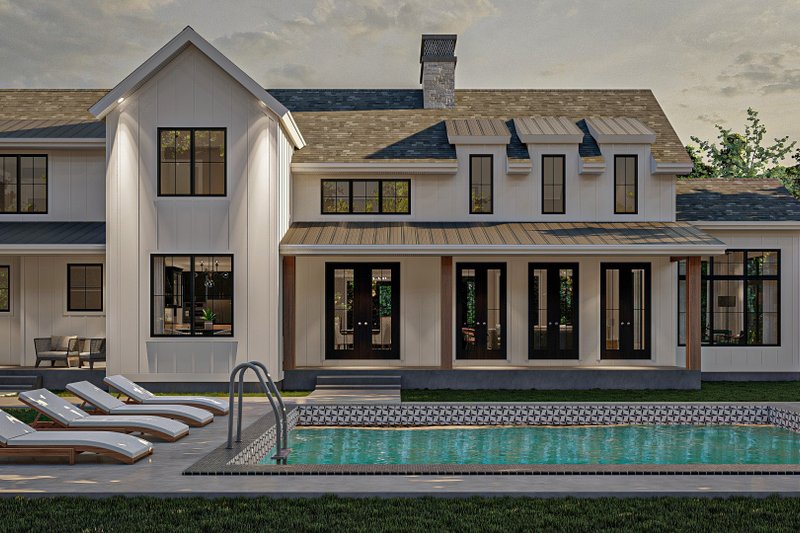 House Design - Exterior - Other Elevation 2 for Farmhouse House Plan #455-263 - 4 bed, 3.5 bath