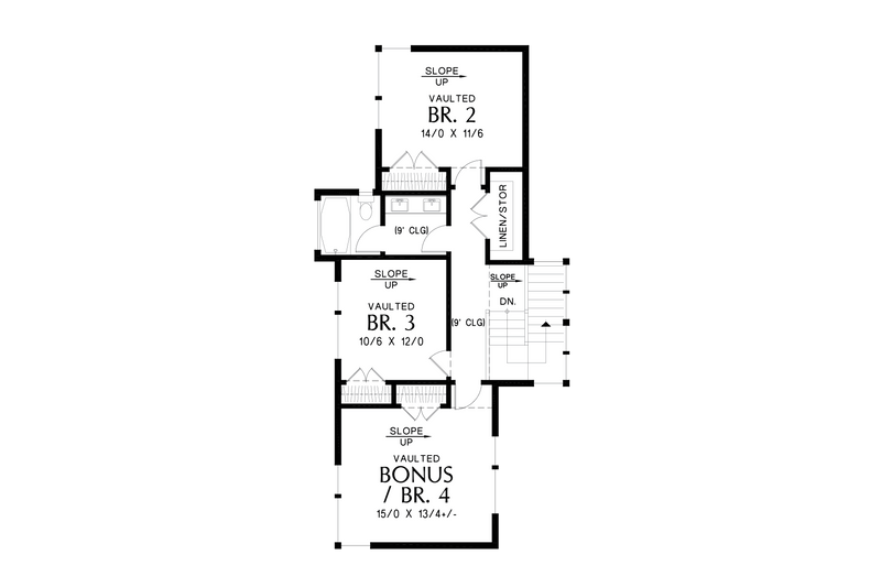 Dream House Plan - Floor Plan - Upper Floor for Contemporary House Plan #48-1067 - 5 bed, 3.5 bath