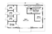 Farmhouse Style House Plan - 2 Beds 3 Baths 1585 Sq/Ft Plan #124-1316 