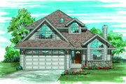 Traditional Style House Plan - 3 Beds 2.5 Baths 2109 Sq/Ft Plan #47-578 Exterior 
