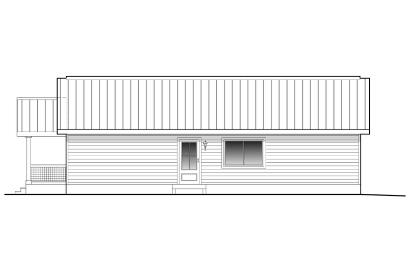 Architectural House Design - Exterior - Other Elevation 4 for Bungalow House Plan #123-124 - 3 bed, 2 bath