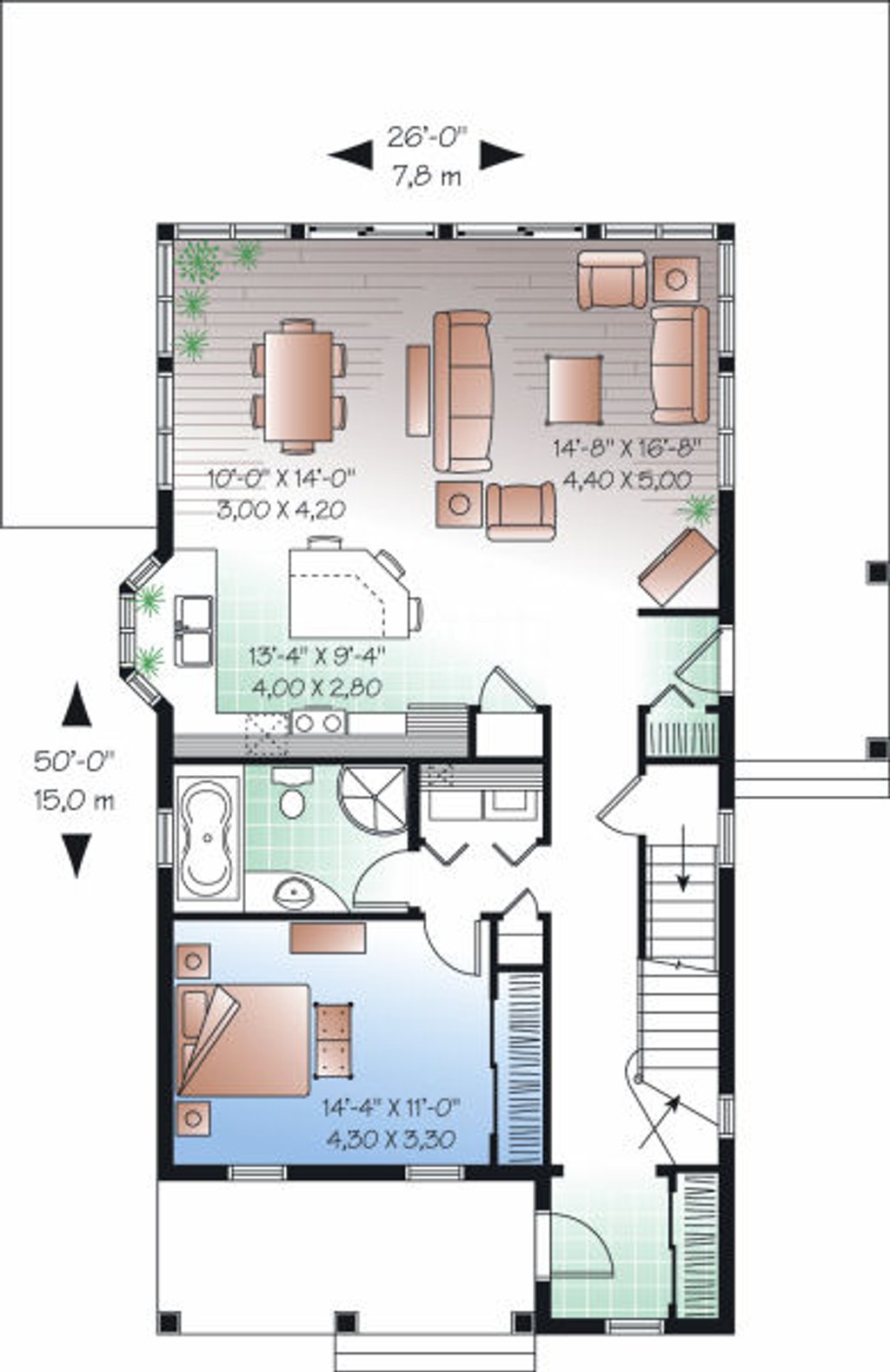 Traditional Style House Plan 3 Beds 2 Baths 66 Sq Ft Plan 23 5 Eplans Com Traditional Style House Plan 3 Beds 2 Baths 66 Sq Ft Plan 23 5 Eplans Com