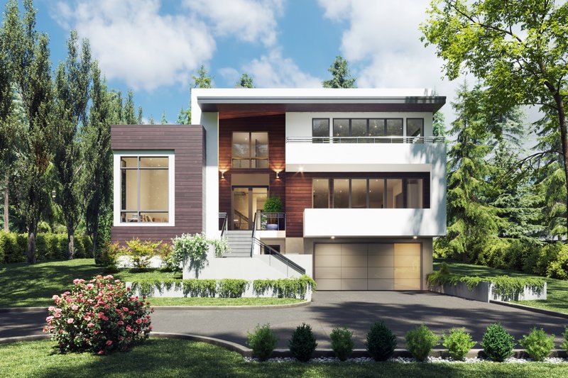 Home Plan - Contemporary Exterior - Front Elevation Plan #1066-200