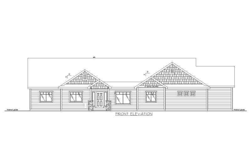 Dream House Plan - Exterior - Front Elevation 3 for Ranch House Plan #117-940 - 4 bed, 2.5 bath